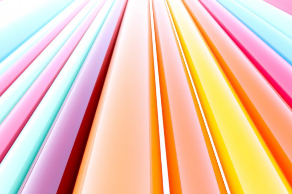 Free Image of A close up of colorful tubes 