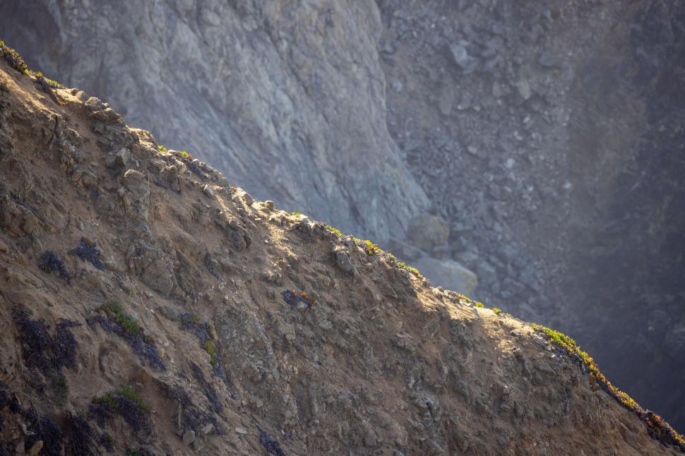 Free Image of A close up of a rocky hill 