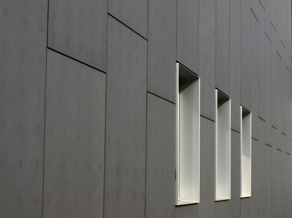 Free Image of A row of windows on a building 