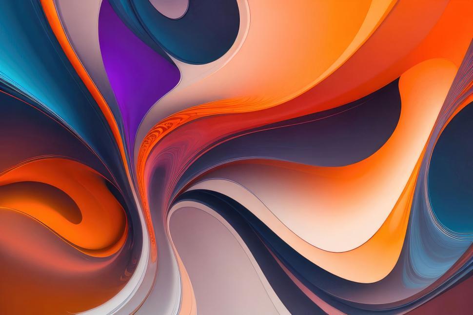 Free Image of Colorful wavy pattern wallpaper background  
