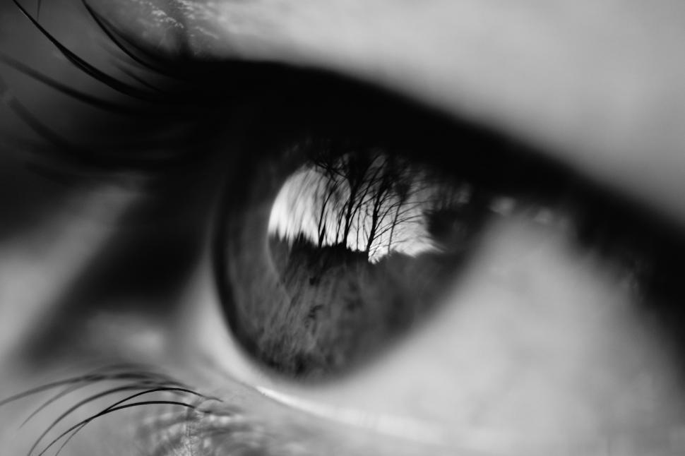 Free Image of A close up of an eye 