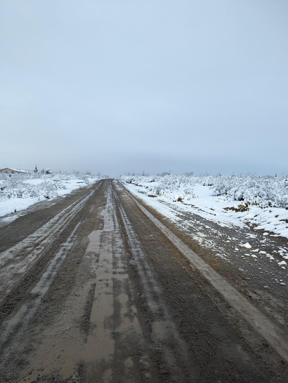 Free Image of Cold Muddy Road  