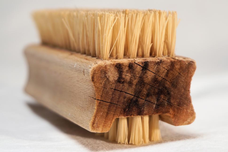 Free Image of A wooden brush with bristles 