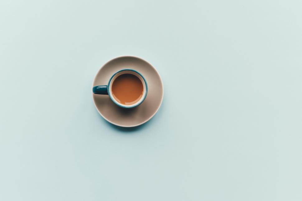 Free Image of A cup of coffee on a saucer 