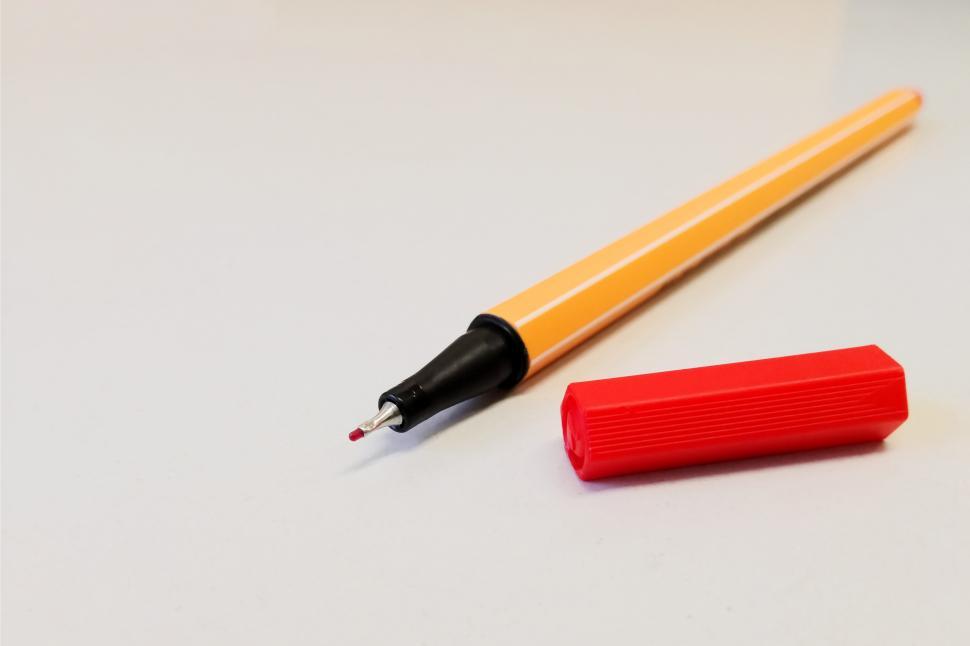 Free Image of A close up of a pen 