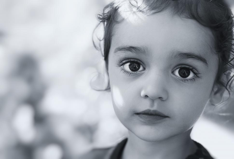 Free Image of A close up of a child 