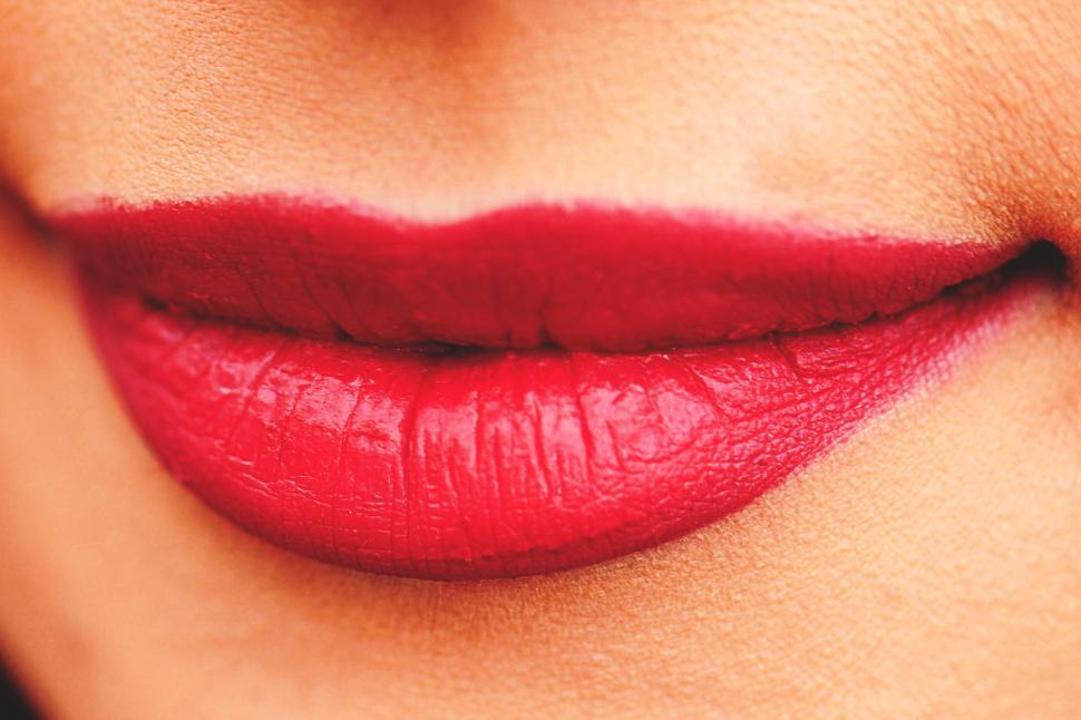 Free Image of Close up of a woman s lips 