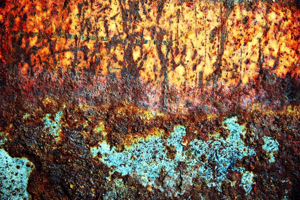 Download Free Stock Photo of Rusted, decaying metal texture 