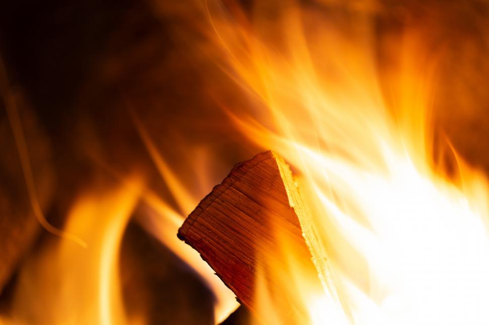 Free Image of A close up of a fire 