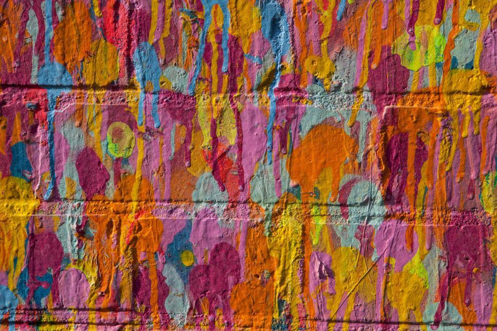 Free Image of A wall with paint on it 