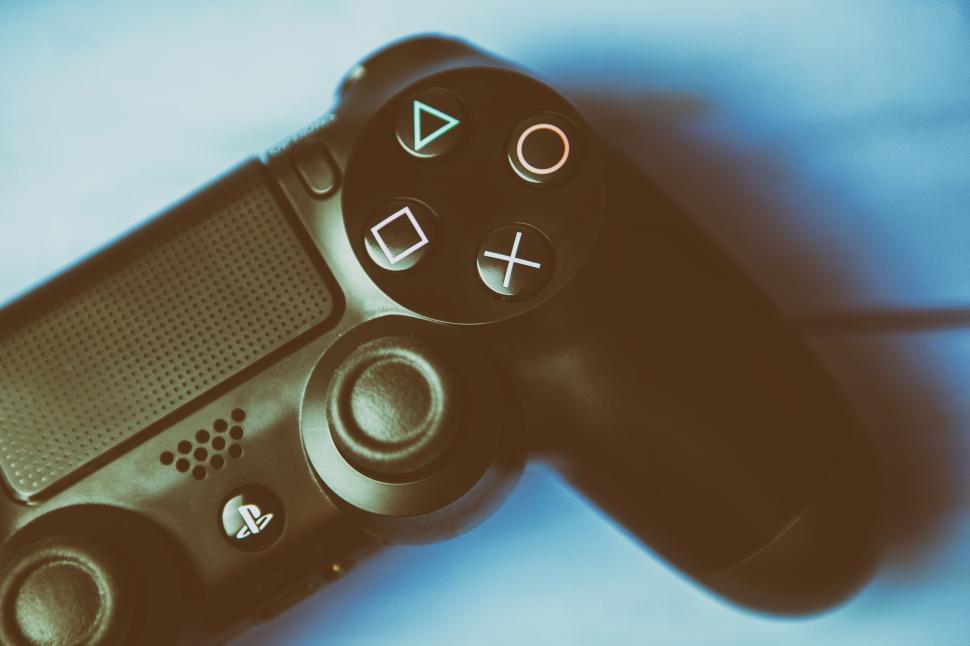 Free Image of A close up of a game controller 