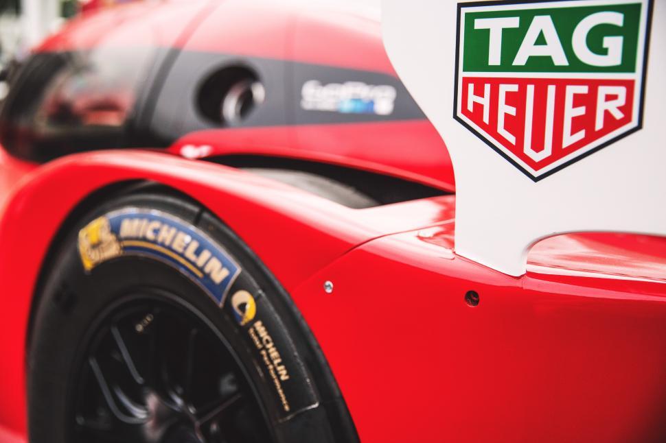 Free Image of A close up of a red race car 