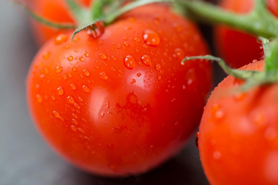 Free Image of A close up of a tomato 