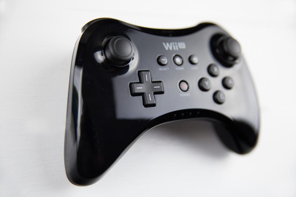 Free Image of A black video game controller 