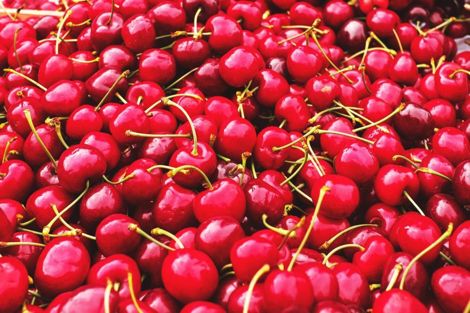 Free Image of A pile of cherries 