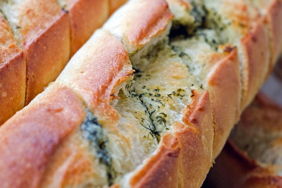 Free Image of A close up of bread 