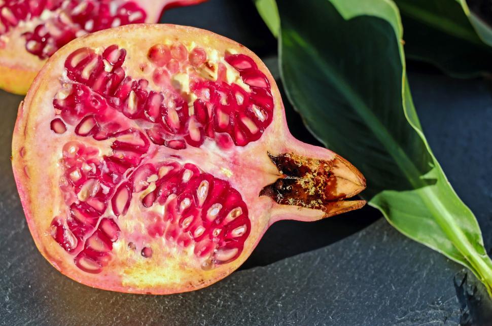 Free Image of Pomegranate Cut Free Stock Photo 