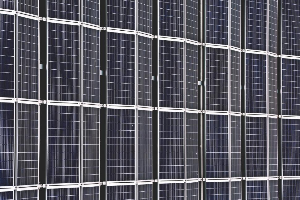 Free Image of A close-up of a solar panel 