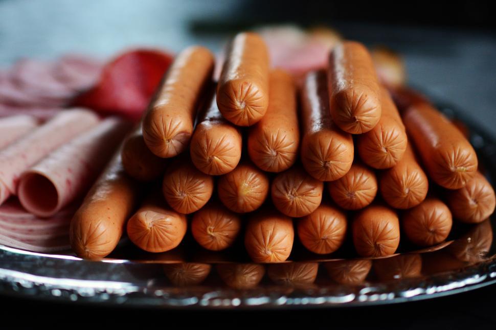 Free Image of Sausages & Ham Meat Free Stock Photo 