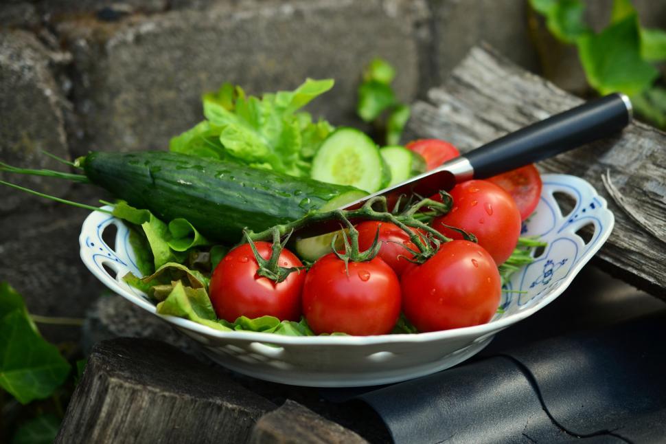 Free Image of Tomatoes Salad Free Stock Photo 
