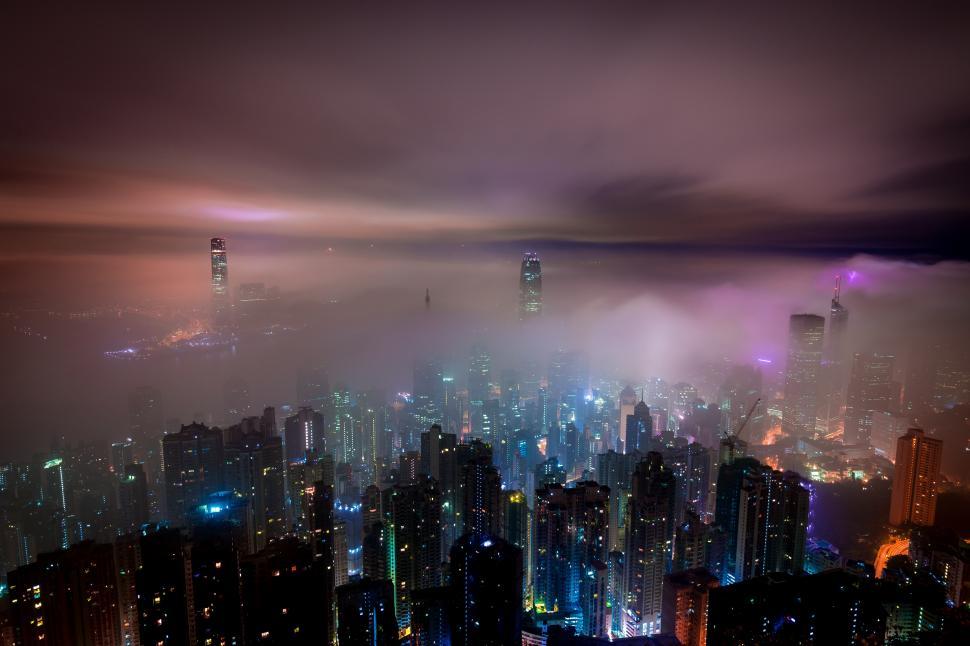 Free Image of Hong Kong Mist Free Stock Photo 