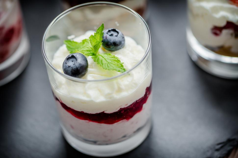 Free Image of A dessert in a glass 