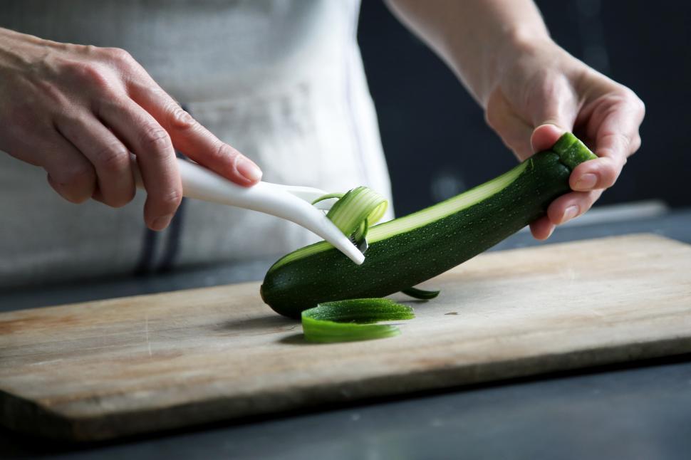 Free Image of Cutting Vegetables Free Stock Photo 