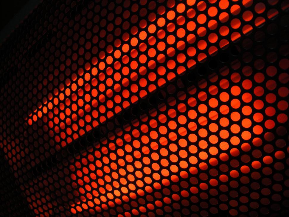 Free Image of A close up of a red light 