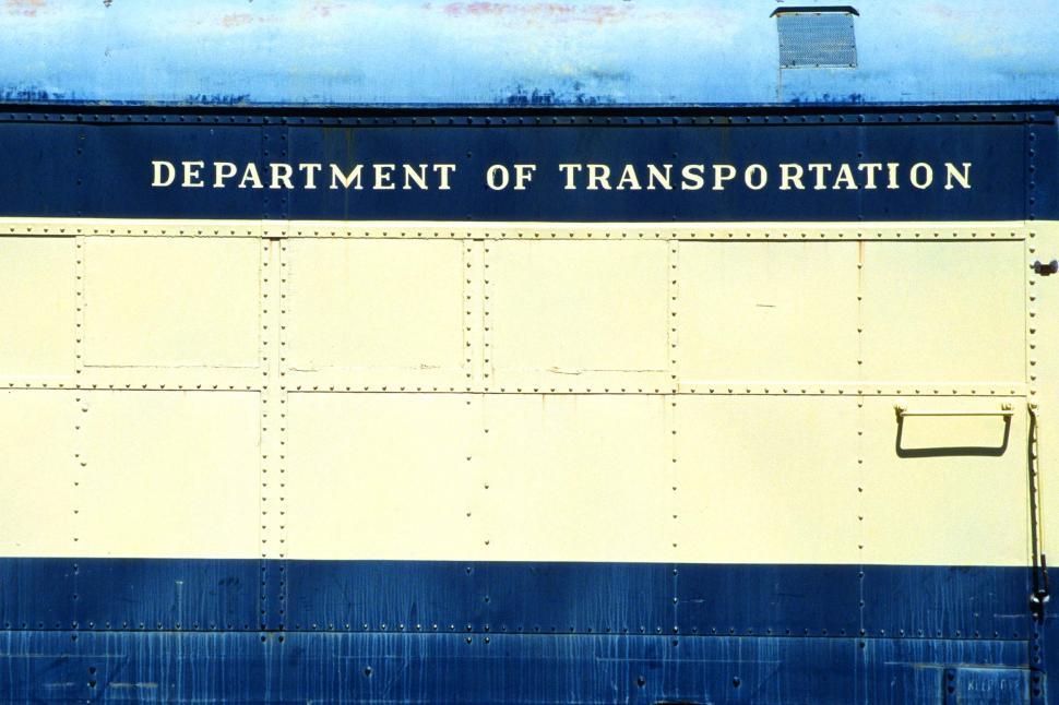 Free Image of US Department of Transportation Train 