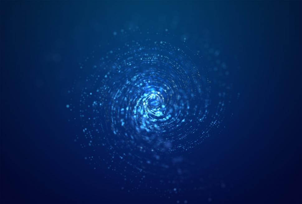 Free Image of Particle background - lights in a spiral 