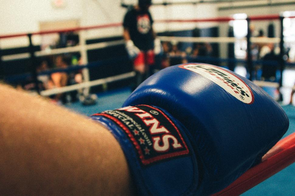 Free Image of A close up of a boxing glove 