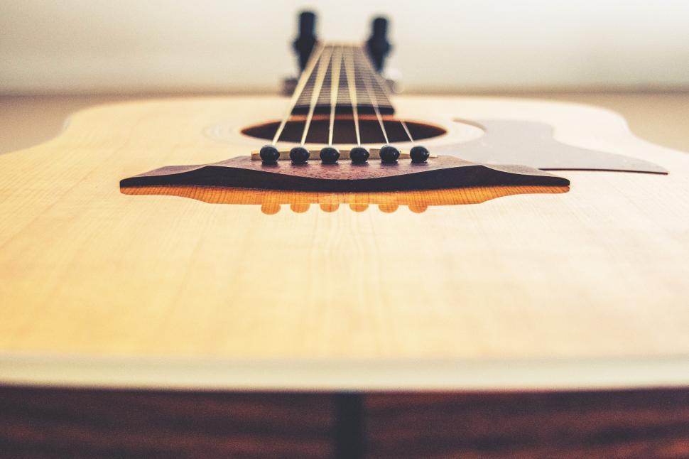 Free Image of A close up of a guitar 