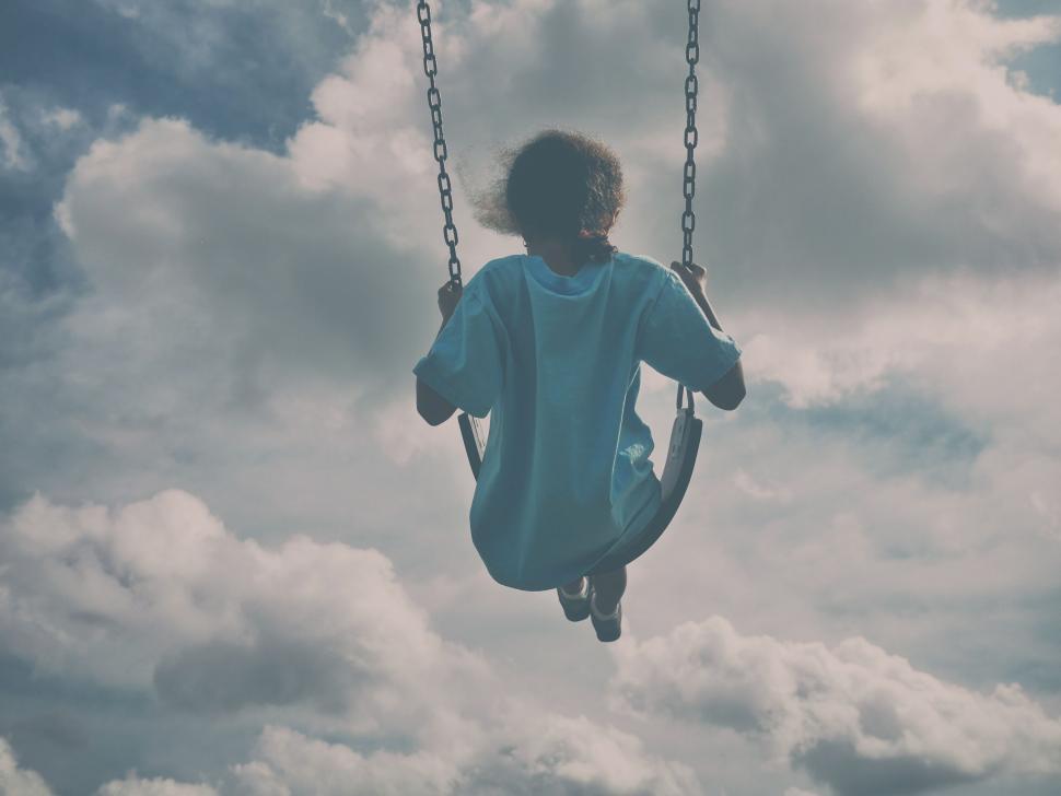 Free Image of A person on a swing 