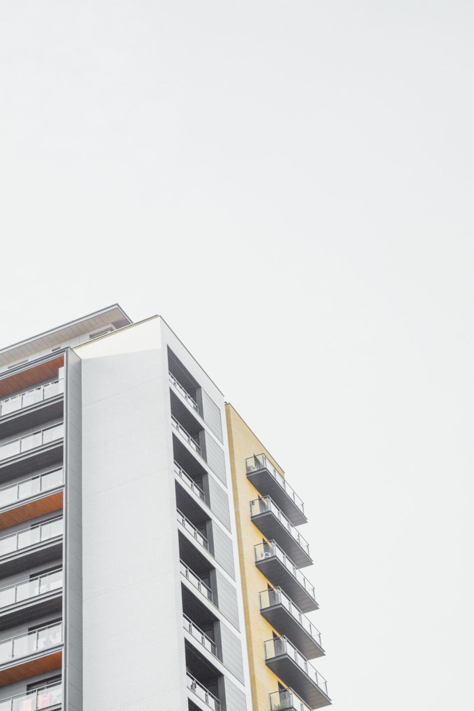 Free Image of A couple of buildings with balconies 