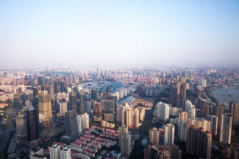 Free Image of A city with many tall buildings 