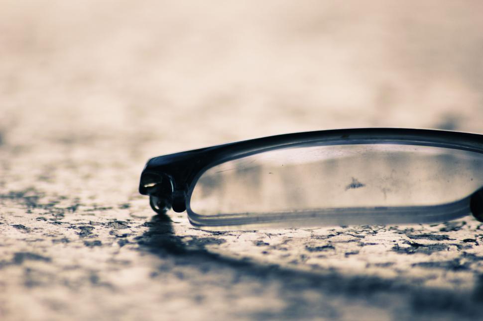 Free Image of A close up of a pair of glasses 