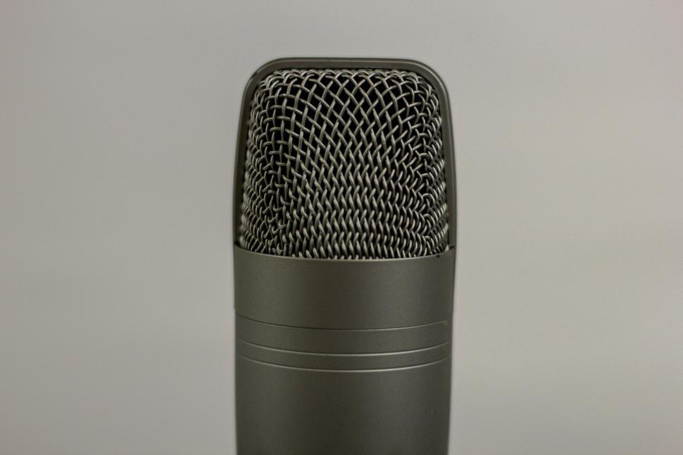 Free Image of A close up of a microphone 