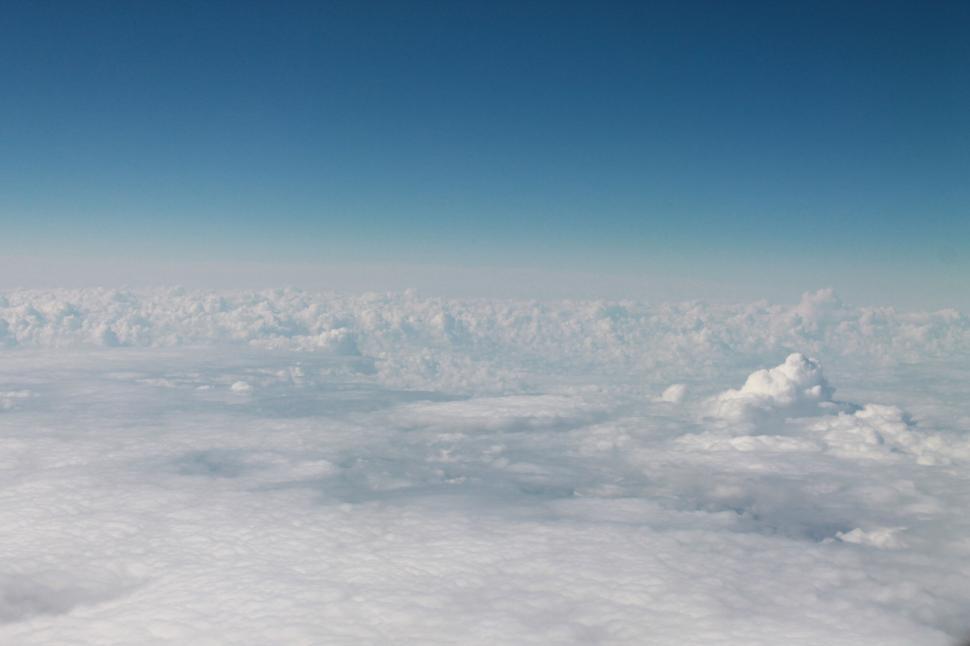 Free Image of Clouds and sky above the clouds 