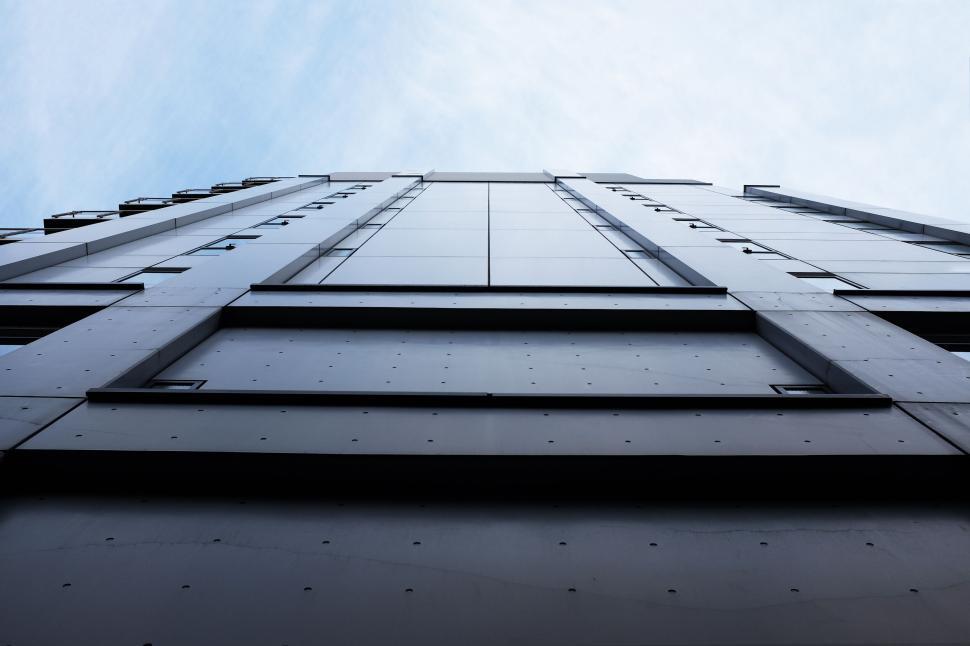 Free Image of Looking up a tall building 