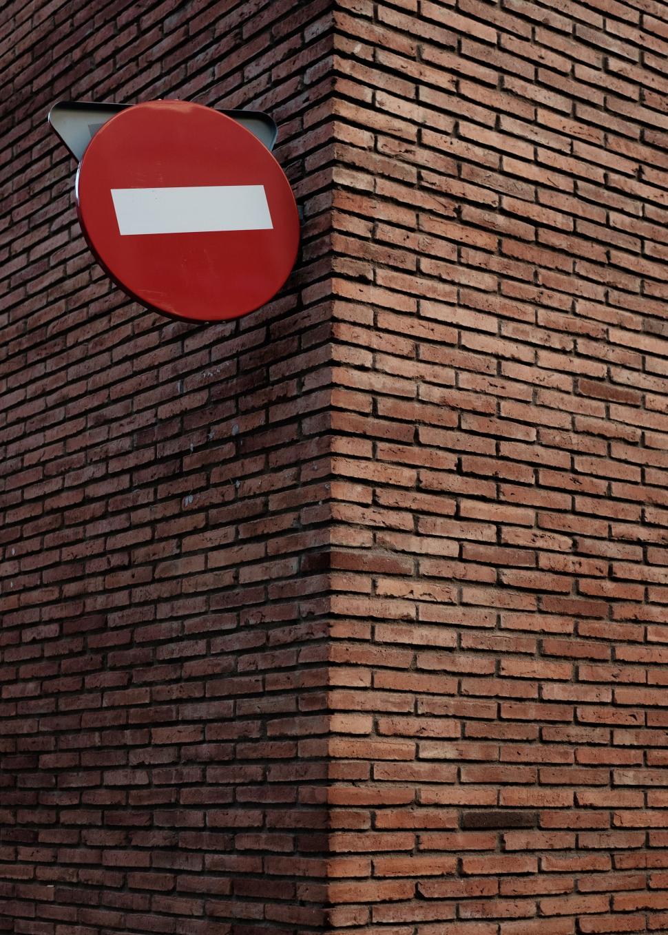 Free Image of bricks wall tiles texture design brickwork home brown sign 