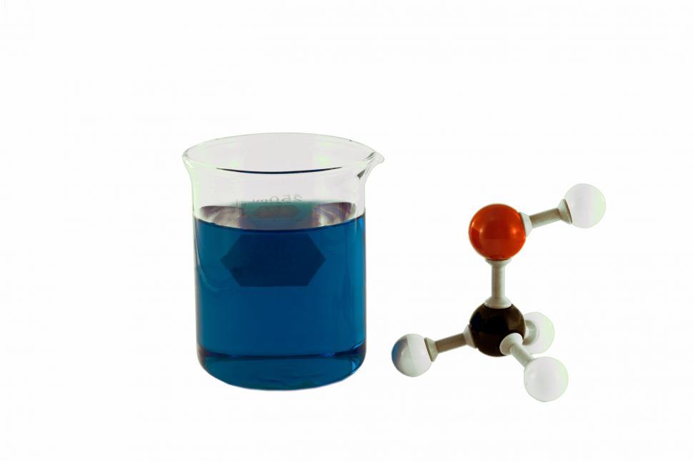 Free Image of Chemical solution and molecule 