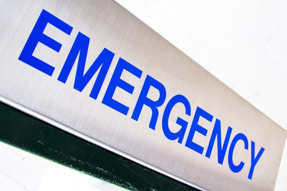 Free Image of Emergency sign tilted 