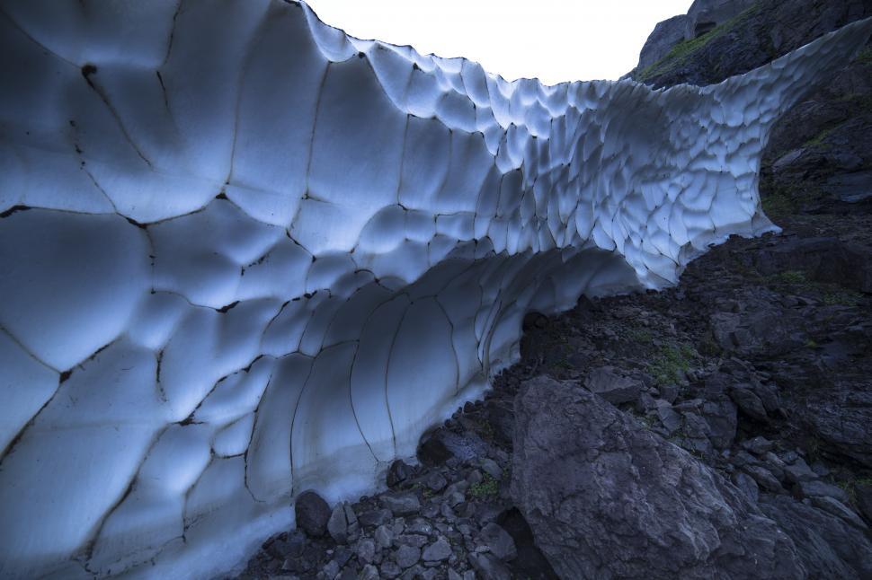 Free Image of A close up of a glacier 