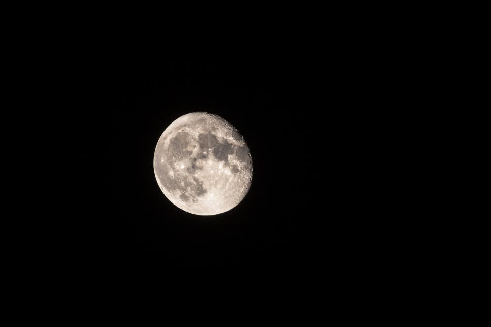 Free Image of A full moon in the sky 