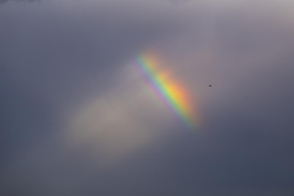Free Image of A rainbow in the sky 