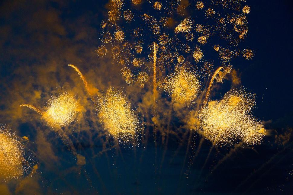 Free Image of Fireworks in the sky 