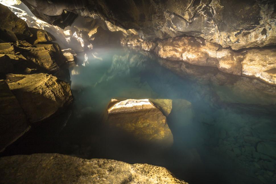 Free Image of A water in a cave 