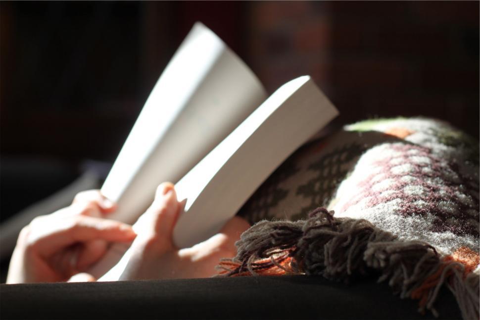 Free Image of A person reading a book 
