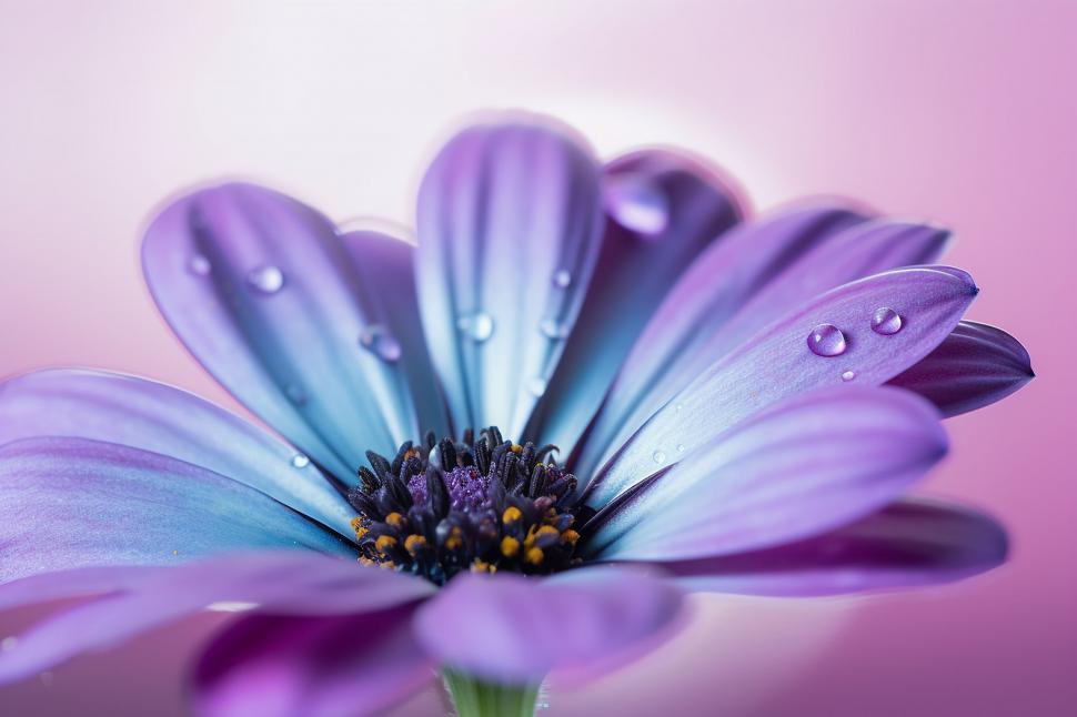 Free Image of A close up of a purple flower 