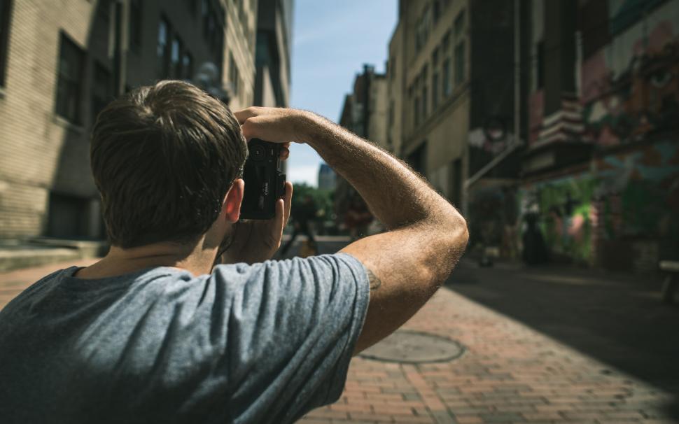 Free Image of A man taking a picture of himself 